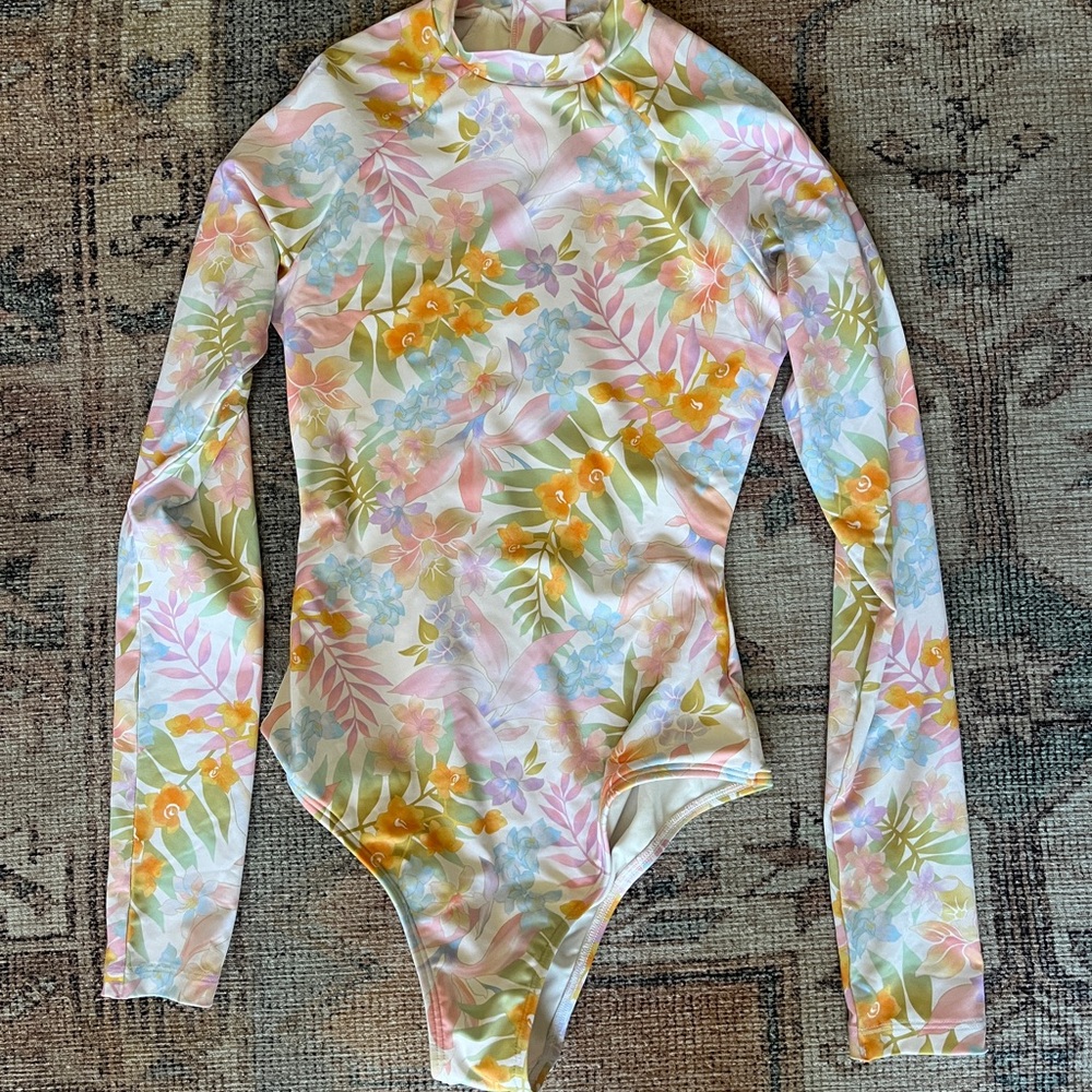 Billabong Pastel Floral Bodysuit